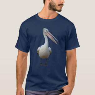 Camiseta Situación gris del pelícano. Aislado en un