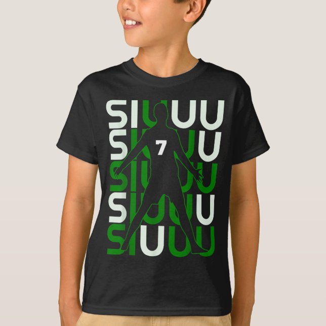 Camiseta Siuuuu Funny Soccer Present For Soccer Lovers Fan  (Anverso)