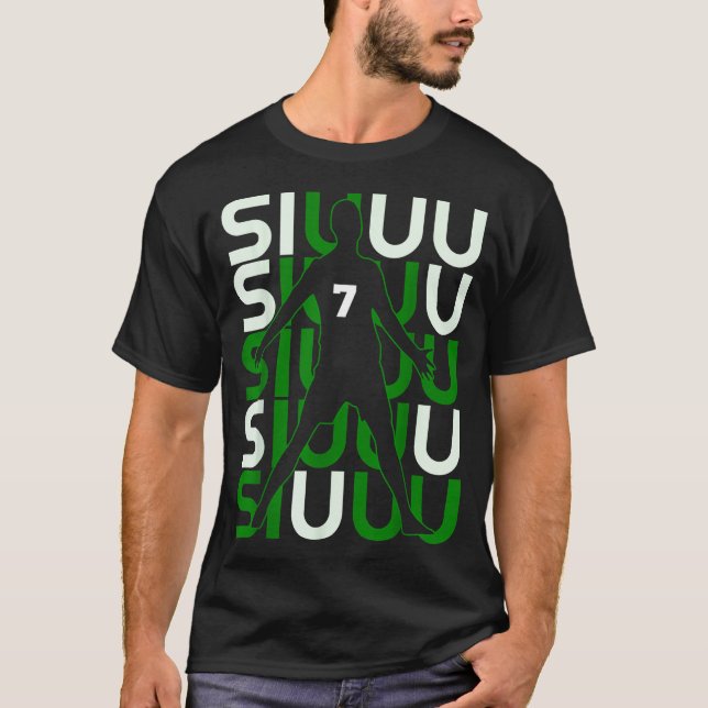 Camiseta Siuuuu Funny Soccer Present For Soccer Lovers Fan  (Anverso)