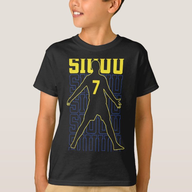 Camiseta Siuuuu Funny Soccer Present For Soccer Lovers Fans (Anverso)