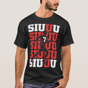 Camiseta Siuuuu Jugador de Fútbol Divertido Fanático Niño C