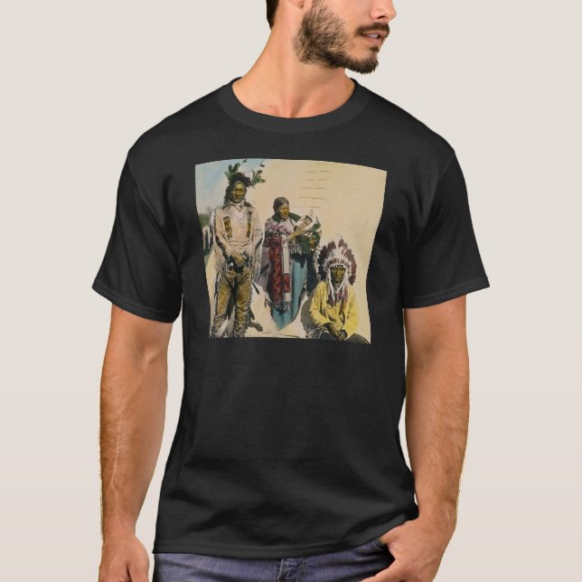 Camiseta Siux Eagle gris indio y familia Stereoview (Anverso)