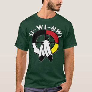 Camiseta SiWiNwi Rueda Medicina Nativa Estadounidense Prime