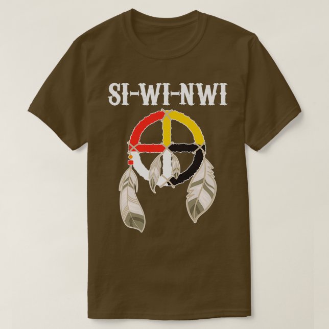Camiseta SIWINWI Shawnee Tribe Indio Nativo Estadounidense  (Diseño del anverso)