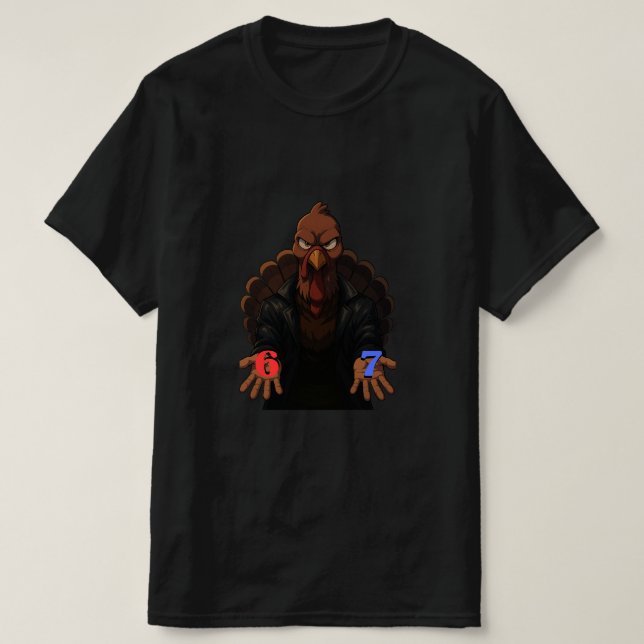 Camiseta  Six 7 Turkey Meme Funny for  Friendsgiving (Diseño del anverso)