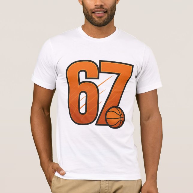 Camiseta  “Six Seven 67 Basketball Tee – Trendy Urban  (Anverso)