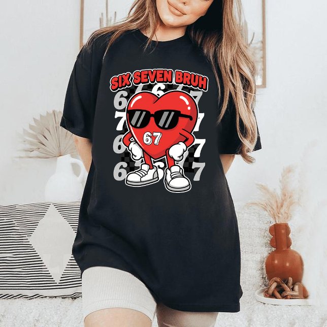 Camiseta Six Seven 67 Meme Cool Valentine’s for Teens (Subido por el creador)