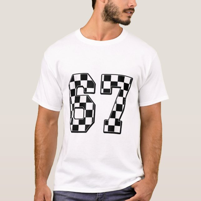 Camiseta Six Seven 67 Meme Number 67  (Anverso)