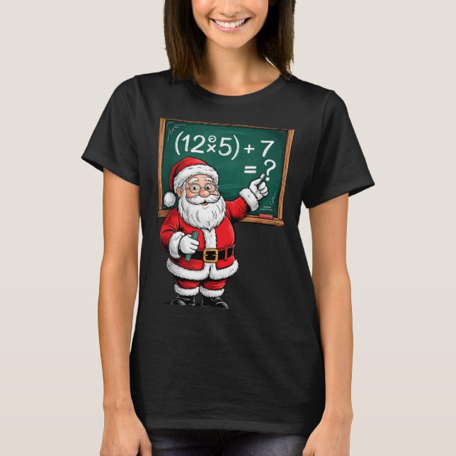 Camiseta Six Seven 67 Meme Santa Math Teacher Christmas Men (Anverso)