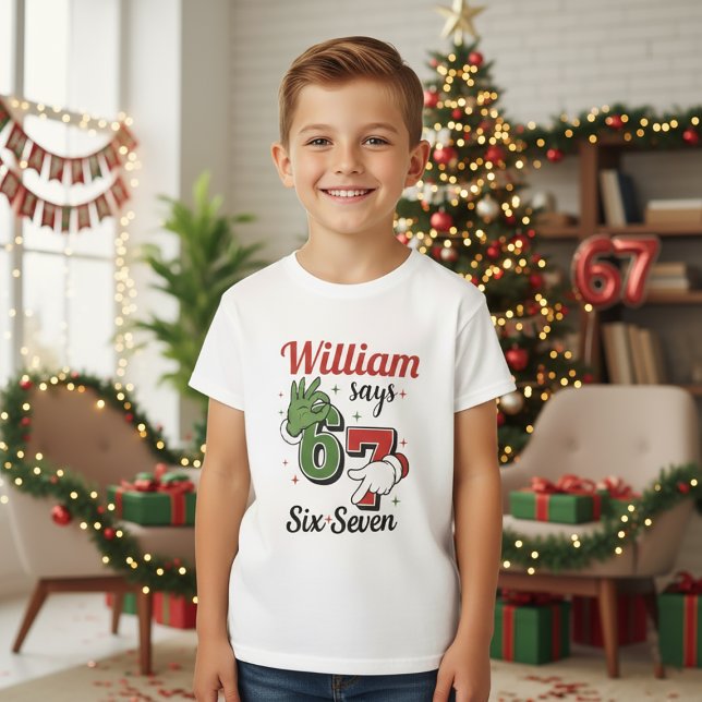Camiseta Six Seven 6•7 - Boys Christmas T- shirt (Subido por el creador)