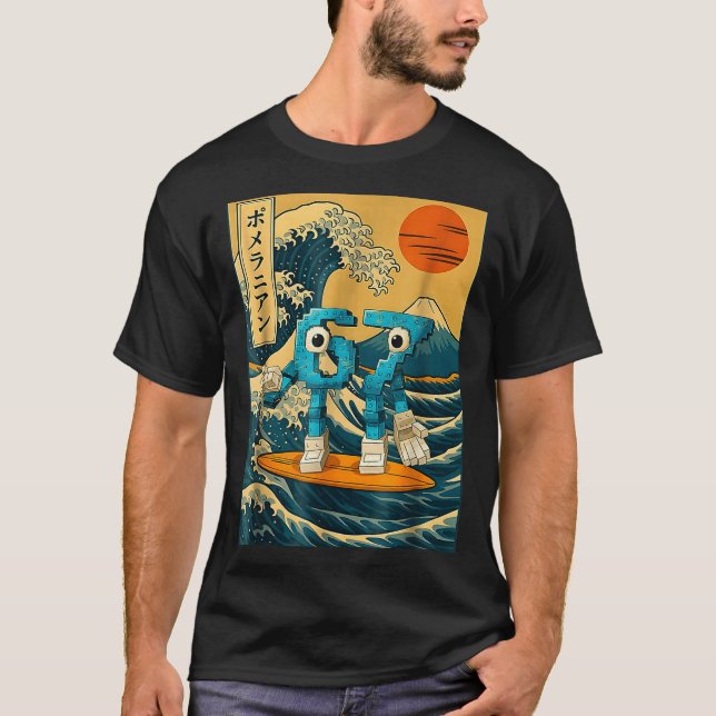Camiseta Six Seven 6-7 Japanese Great Wave Off Kanagawa 67  (Anverso)