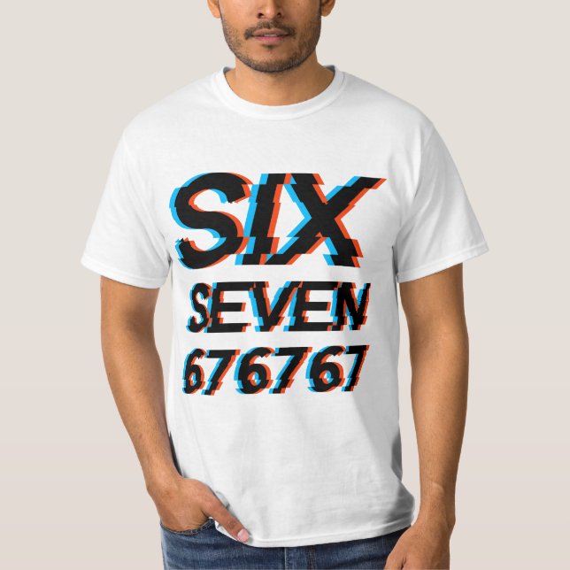Camiseta Six Seven 6-7 Meme (Anverso)
