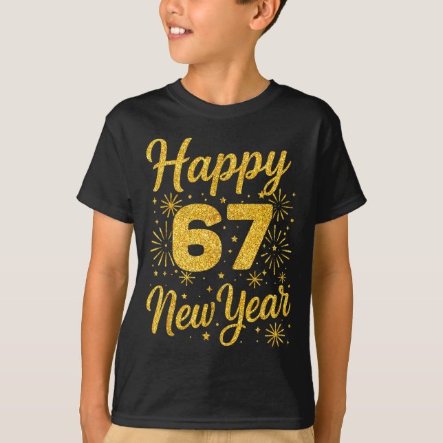 Camiseta Six Seven 6 7 Meme Funny Happy New Year 67 2026  (Anverso)