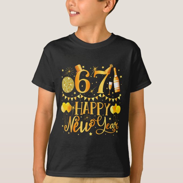Camiseta Six Seven 6 7 Meme Funny Happy New Year 67 2026  (Anverso)