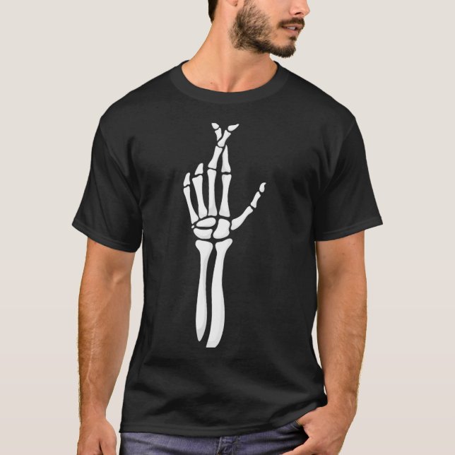 Camiseta Six Seven 6 7 Meme Funny Skeleton Hands Sign Let's (Anverso)