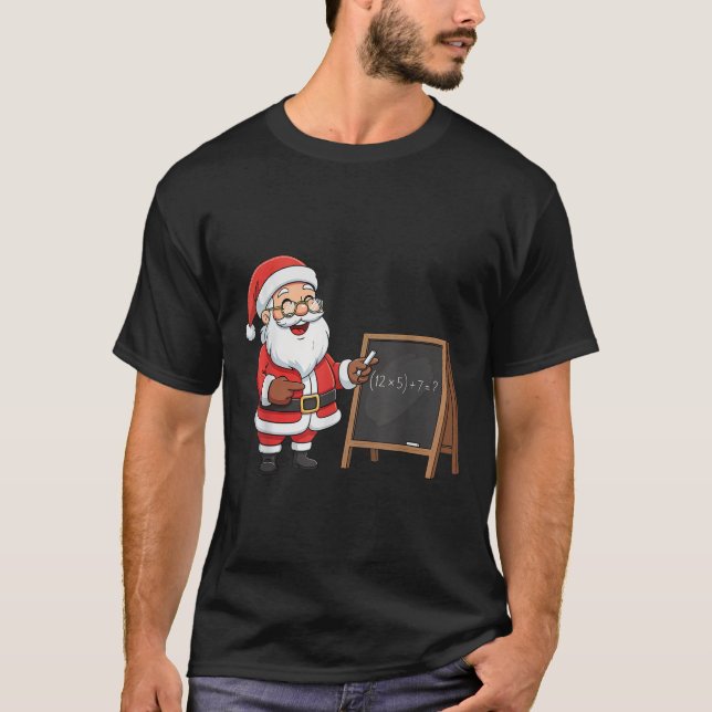Camiseta Six Seven 6 7 Meme Santa Christmas Xmas Teacher Nu (Anverso)