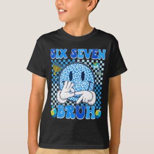 Camiseta Six Seven Bruh 67 Meme Luces de Hanukkah Jewi-shir