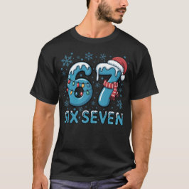 Camiseta Six Seven Christmas Ice Numbers | Festive Frozen 