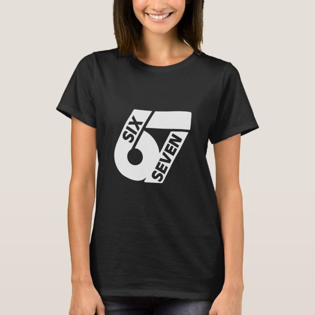 Camiseta Six Seven Cool Meme 67 Funny Number  (Anverso)