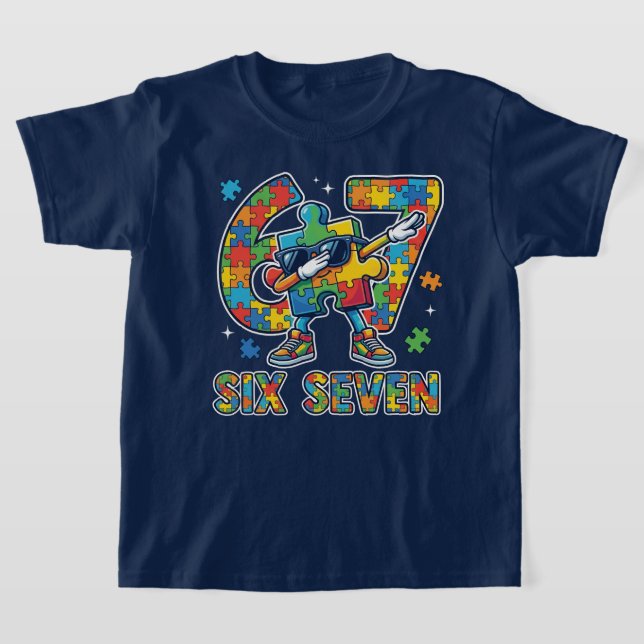 Camiseta Six Seven Dabbing Autism Awareness (Distribución)