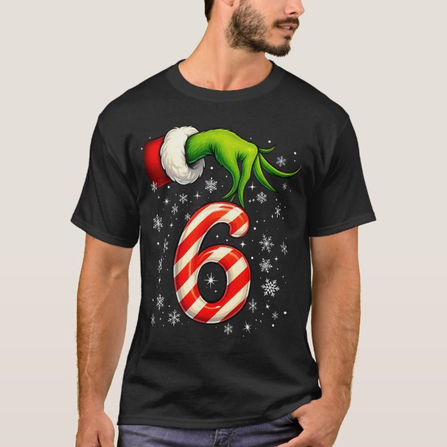 Camiseta Six Seven Funny Christmas Couple Matching Meme  (Anverso)