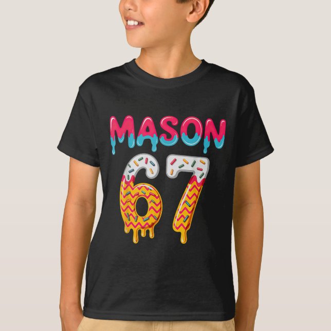 Camiseta Six Seven Ice Cream Drip 67 Mason Meme  (Anverso)