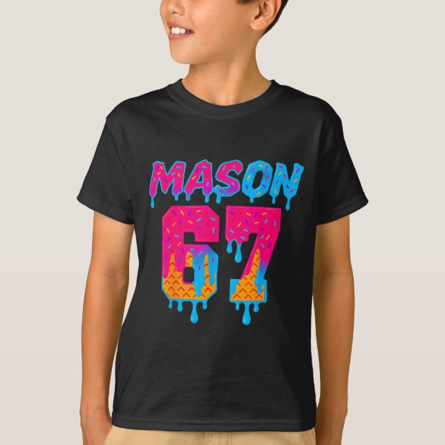 Camiseta Six Seven Ice Cream Drip Srt 67 Mason Meme  (Anverso)
