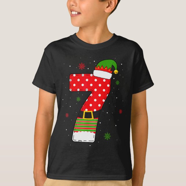 Camiseta Six Seven Matching 67 Christmas Elf Hat Meme Gen A (Anverso)