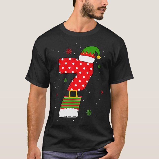 Camiseta Six Seven Matching 67 Christmas Elf Hat Meme Gen A (Anverso)