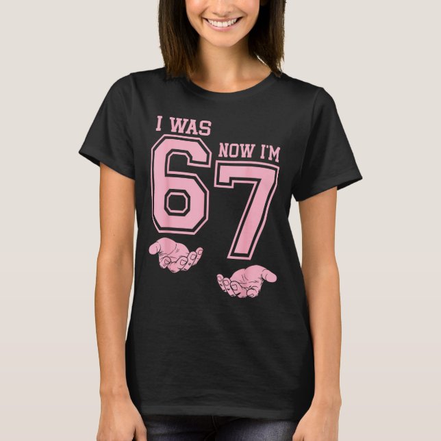Camiseta Six Seven Meme 7 Year Old Birthday Shirt Was 6 Now (Anverso)