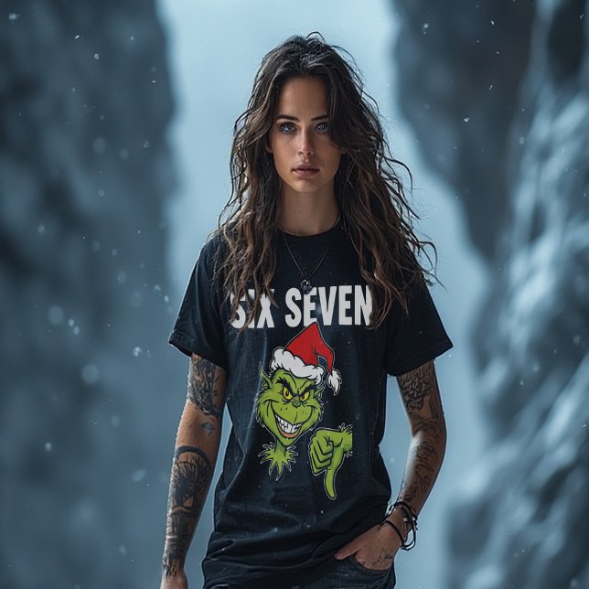 Camiseta Six Seven Meme – Funny Mean Guy Noël Christmas (Subido por el creador)