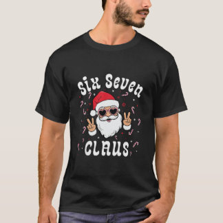 Camiseta Six Seven Santa Claus Funny 67 Christmas Meme Boys