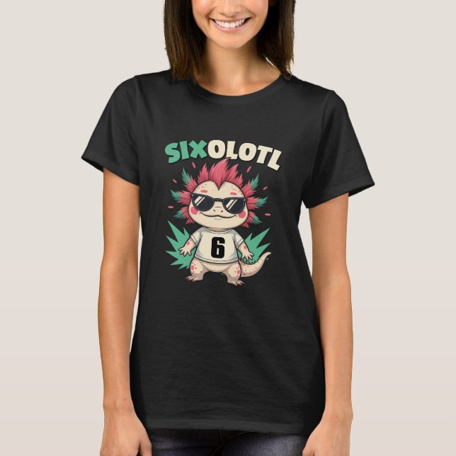 Camiseta Sixolotl – Funny Axolotl Halloween Number 6 Costum (Anverso)