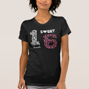 Camiseta Sixteeen dulce nombre de encargo V0H de la cebra