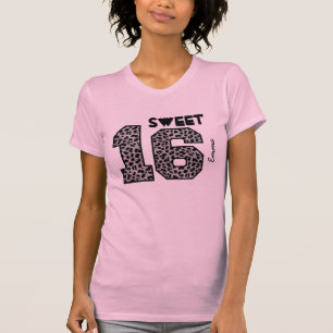 Camiseta Sixteeen dulce nombre de encargo V114D de la cebra