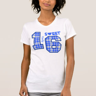 Camiseta Sixteeen dulce nombre de encargo V94F de la TELA