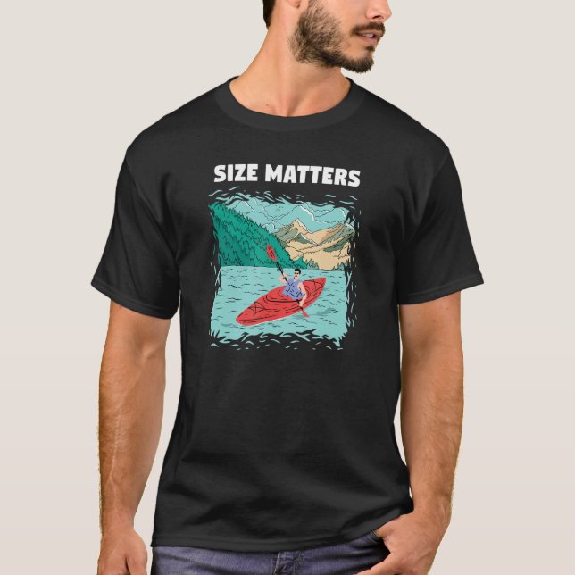 Camiseta Size Matters Whitewater Kayaking (Anverso)