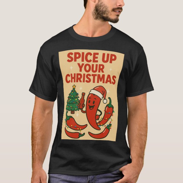 Camiseta Sizzle Navideño Picante (Anverso)