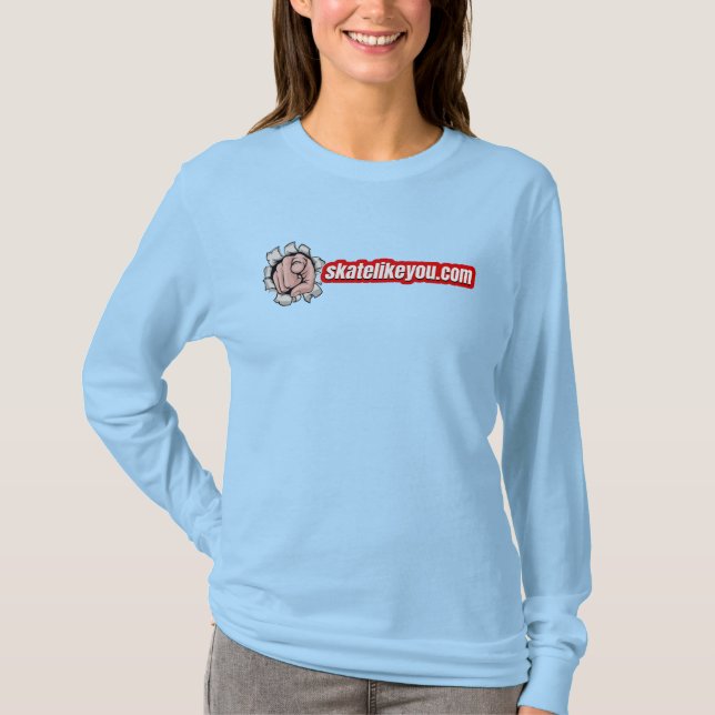 Camiseta Sk8LikeYou Womens Longsleeve T-Shirt (Anverso)