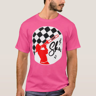 Camiseta Ska Music Punk Reggae Retro Black Checkerboard
