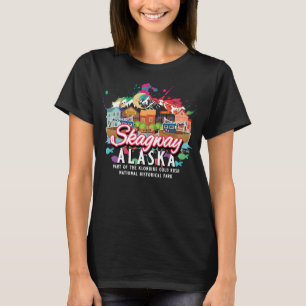 Camiseta Skagway Alaska Klondike, historia nacional de la F