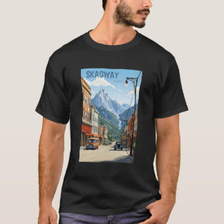 Camiseta Skagway Alaska Viaje al estilo vintage Gráfico