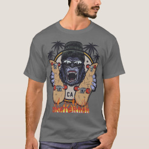 Camiseta skatboard graffiti  art