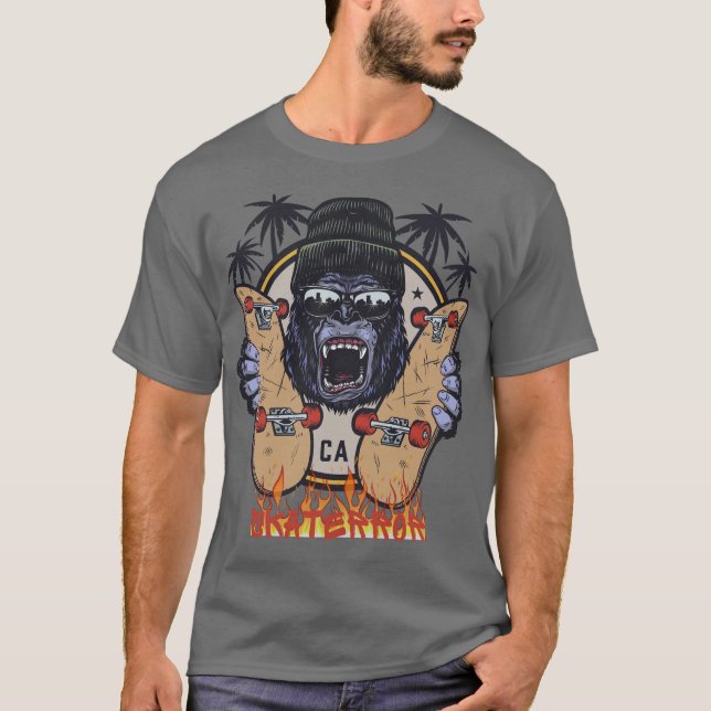 Camiseta skatboard graffiti  art (Anverso)