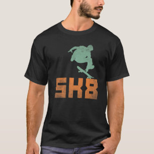 Camiseta Skate Boarding Hobby Sport Sk8 Word