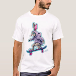 Camiseta Skate Con Neon Kash Rabbit Sweatshirt