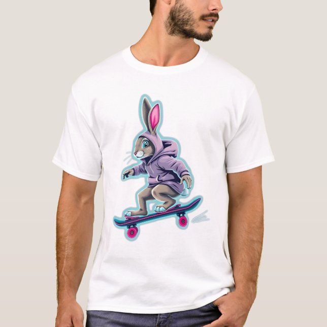 Camiseta Skate Con Neon Kash Rabbit Sweatshirt (Anverso)