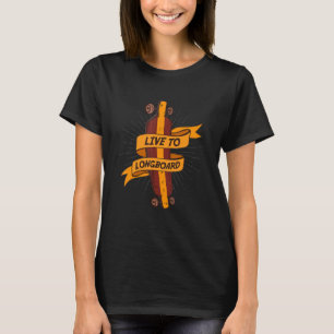 Camiseta Skate Deportivo De Patinaje De Longboard En Vivo