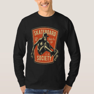 Camiseta Skate For Life 1983 Para Hombres Boy Skateboard Sk