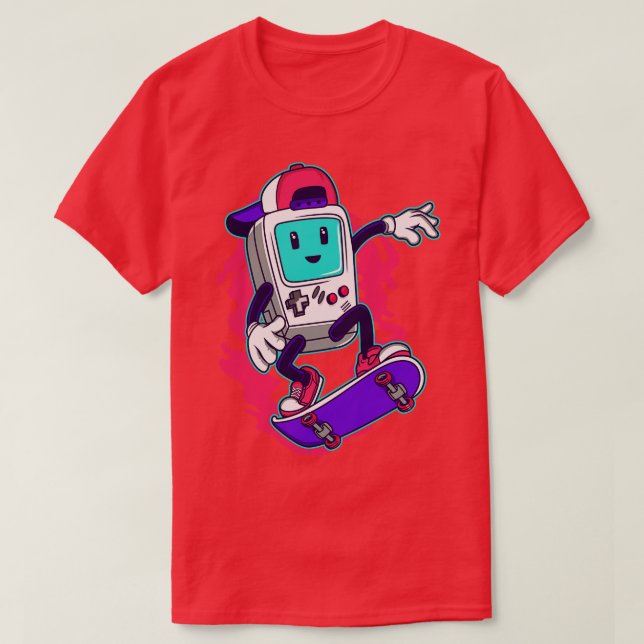 CAMISETA SKATE GAMER (Diseño del anverso)
